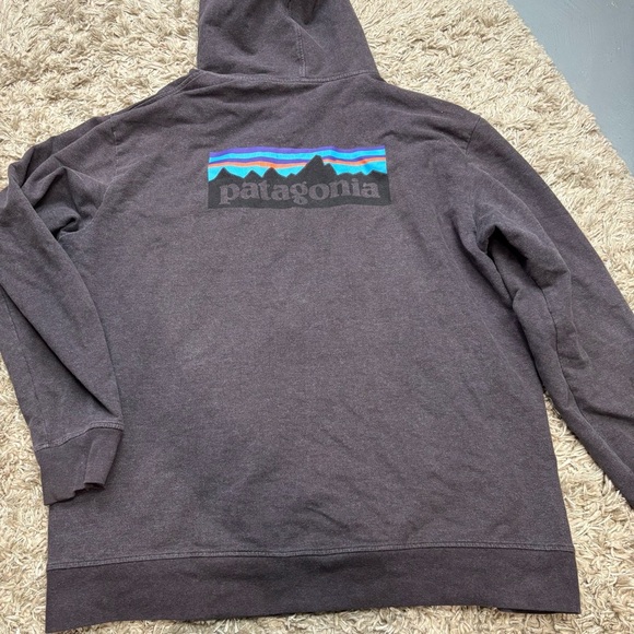 Patagonia Men's Charcoal Zip-Up Hoodie Sweater size XXL Man - Picture 7 of 10